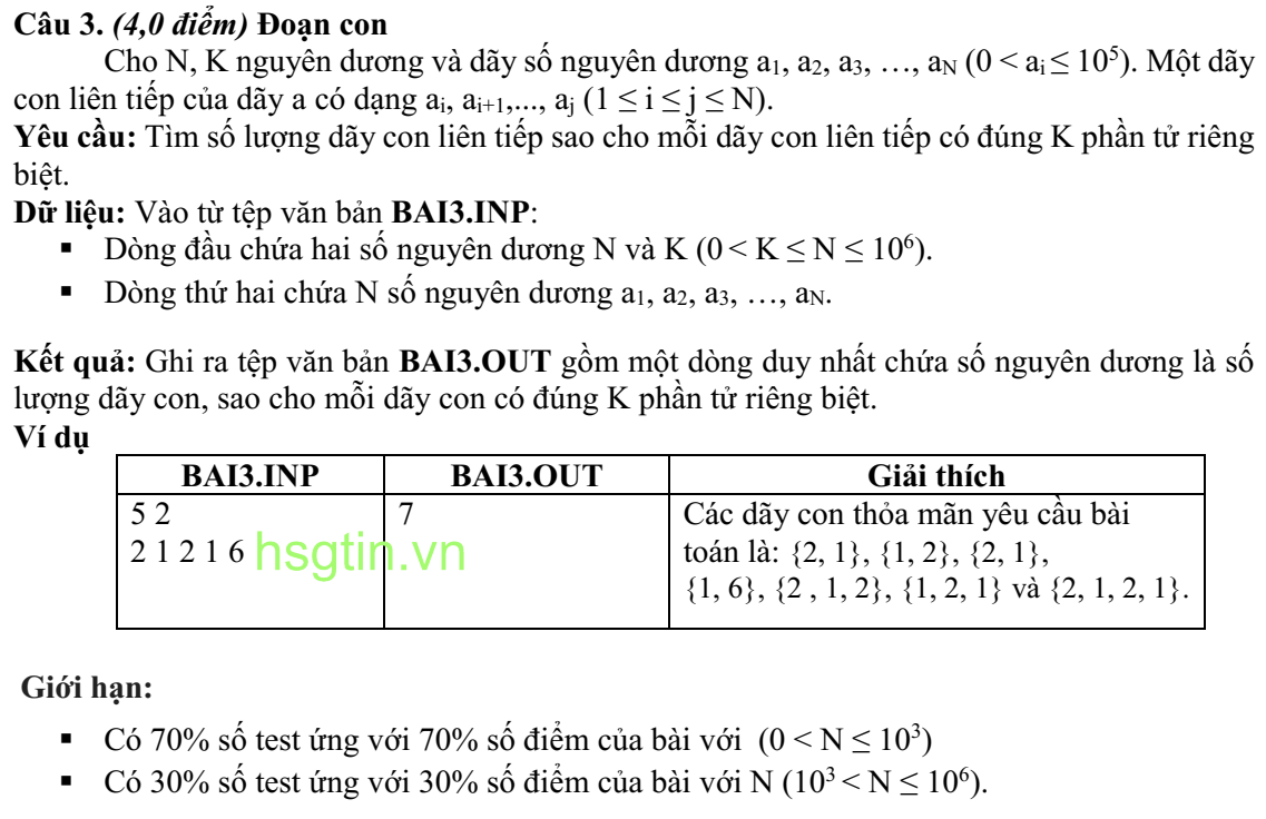 Đề bài