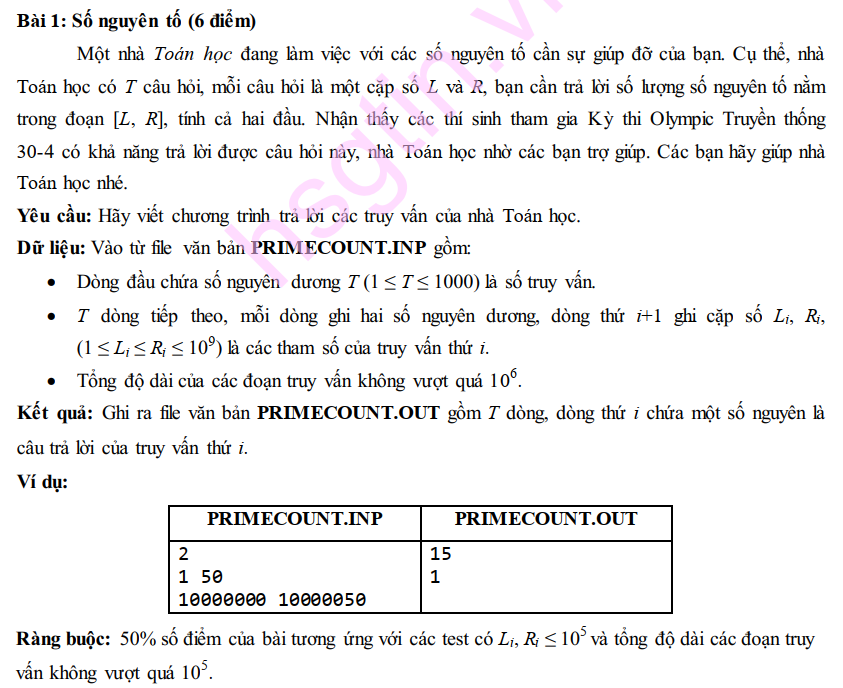 Đề bài